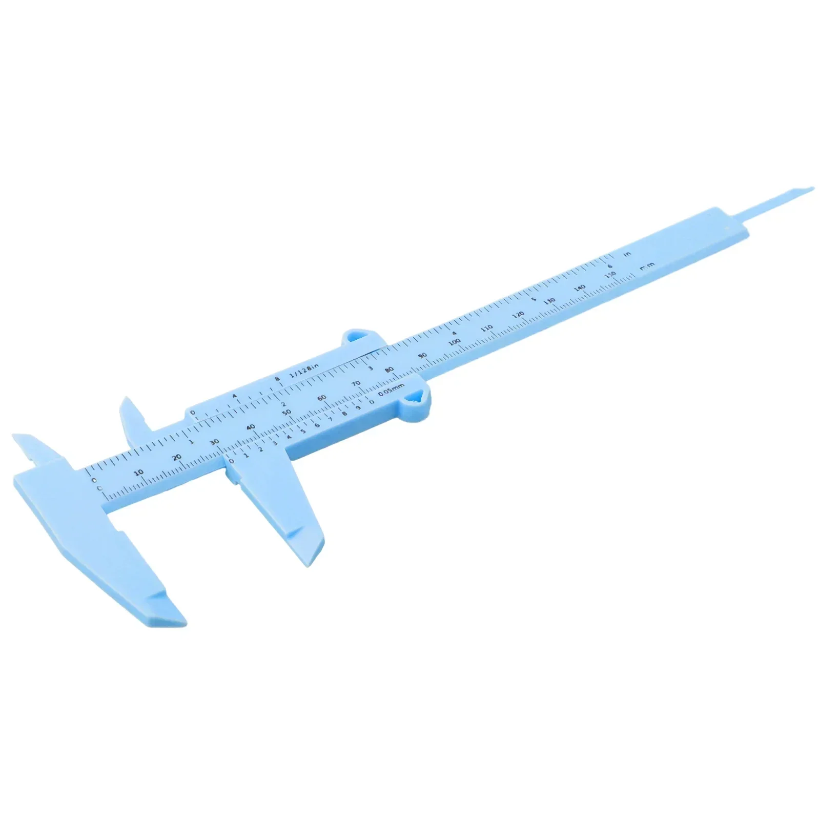 Paquímetros vernier de 0-150mm, régua de plástico de escala de régua dupla para medição de joias, ferramentas de medição de estudantes escolares,