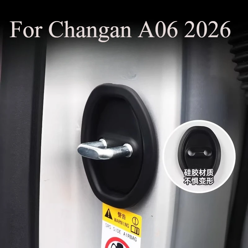 

For Changan A06 2026 Door Protection Kit - Silicone Door Lock Covers, Bumper Pads & Limiters Protector Set Car Accessories