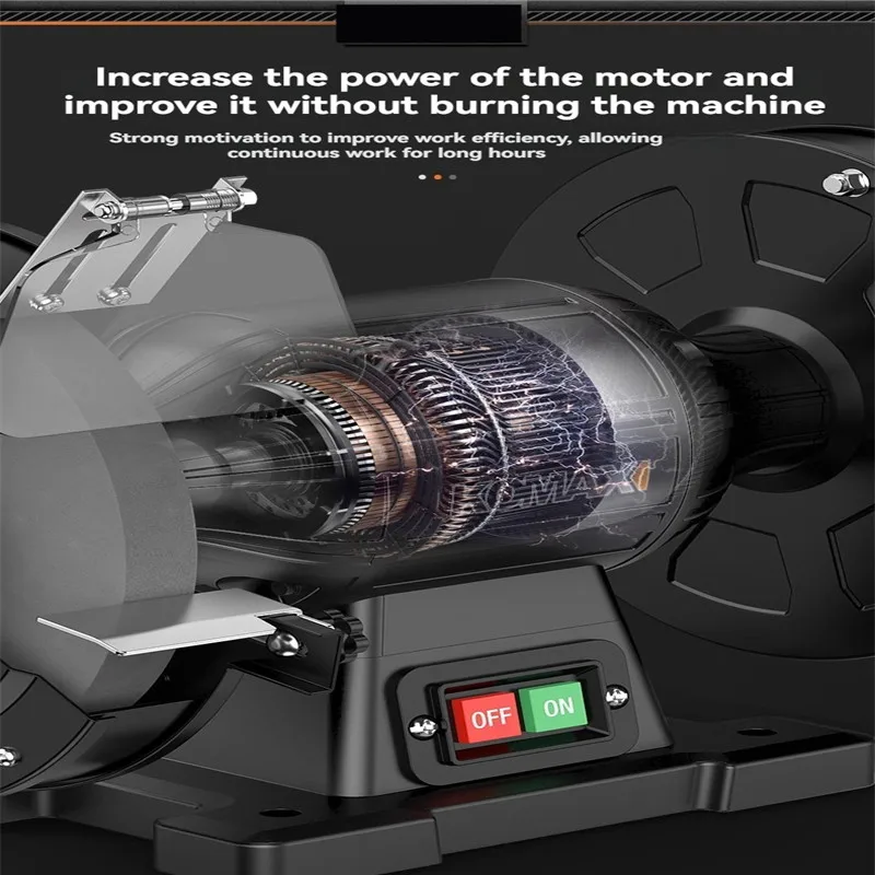 220V multifunctional desktop grinder, desktop electric grinder, dedicated grinding machine, speed regulating woodworking polishi