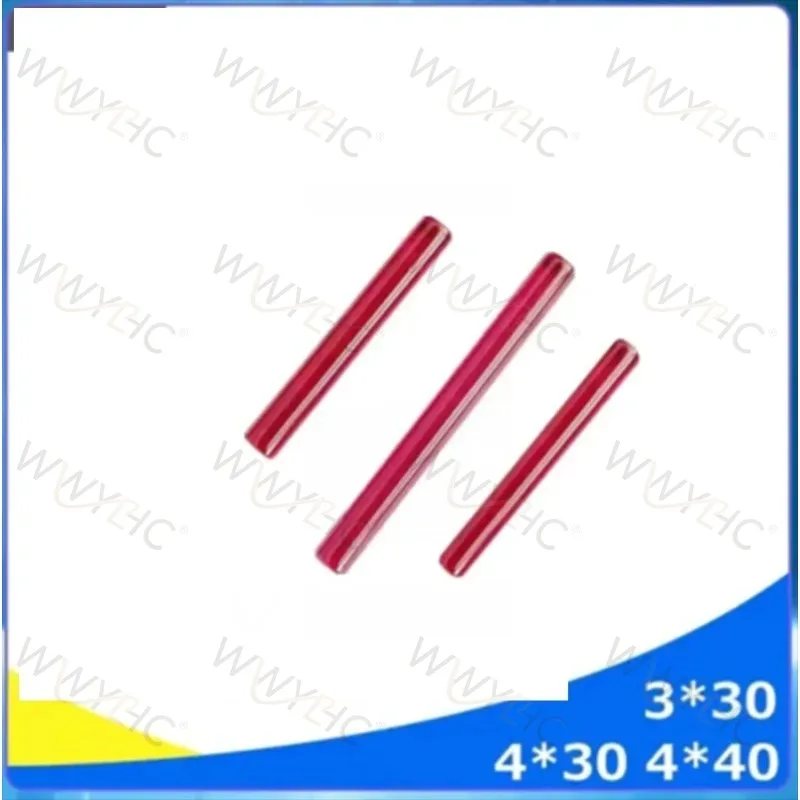 3PC Synthetic Ruby Wire Stop Rod 4mm Diameter 30mm Length Wear Resistant EDM Wire Cut Molybdenum Wire Stopper Spare Parts