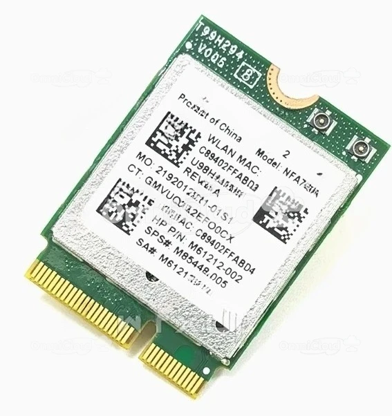 Wifi7 QCNCM865 محول شبكة لاسلكي 2.4 جيجابت في الثانية ثلاثي الموجات 2.4 جيجا/5 جيجا/6 جيجا هرتز لـ Win11