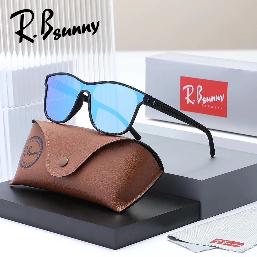 نظارات شمسية مستقطبة كلاسيكية للرجال، عدسة واحدة للقيادة والصيد، إطار PC خفيف الوزن UV400 #2