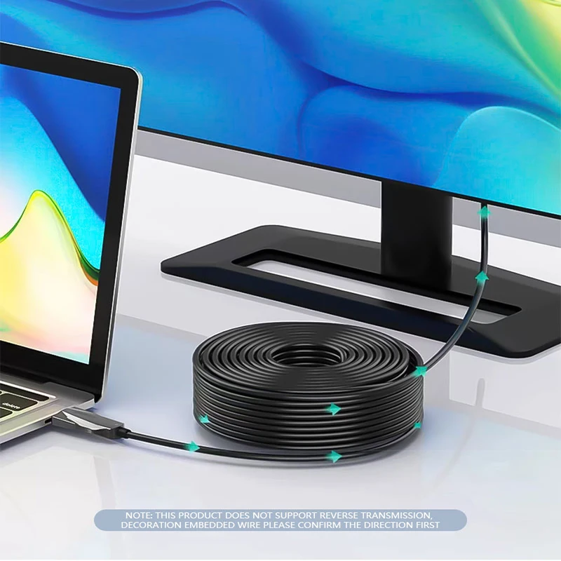 HDTV Optical 4K Fiber 2.0 Cable High Speed Lossless Ultra Full HD Display ARC Audio LCD HDTV PC Laptop PS5 Projector