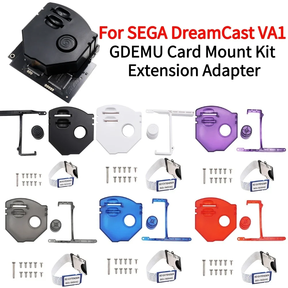 GDEMU Optical Drive Simulation Boards Remote Secure Digital Card 3D Printed Mount Kit for SEGA DreamCast VA1