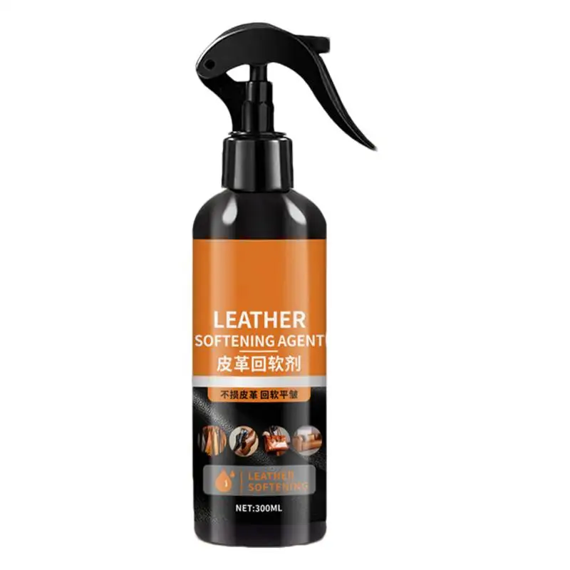 Leather Softener For Shoes 300ml Leather Cleaner Leather Moisturizer Restore Agent Care Spray For Leather Apparel Furniture Auto