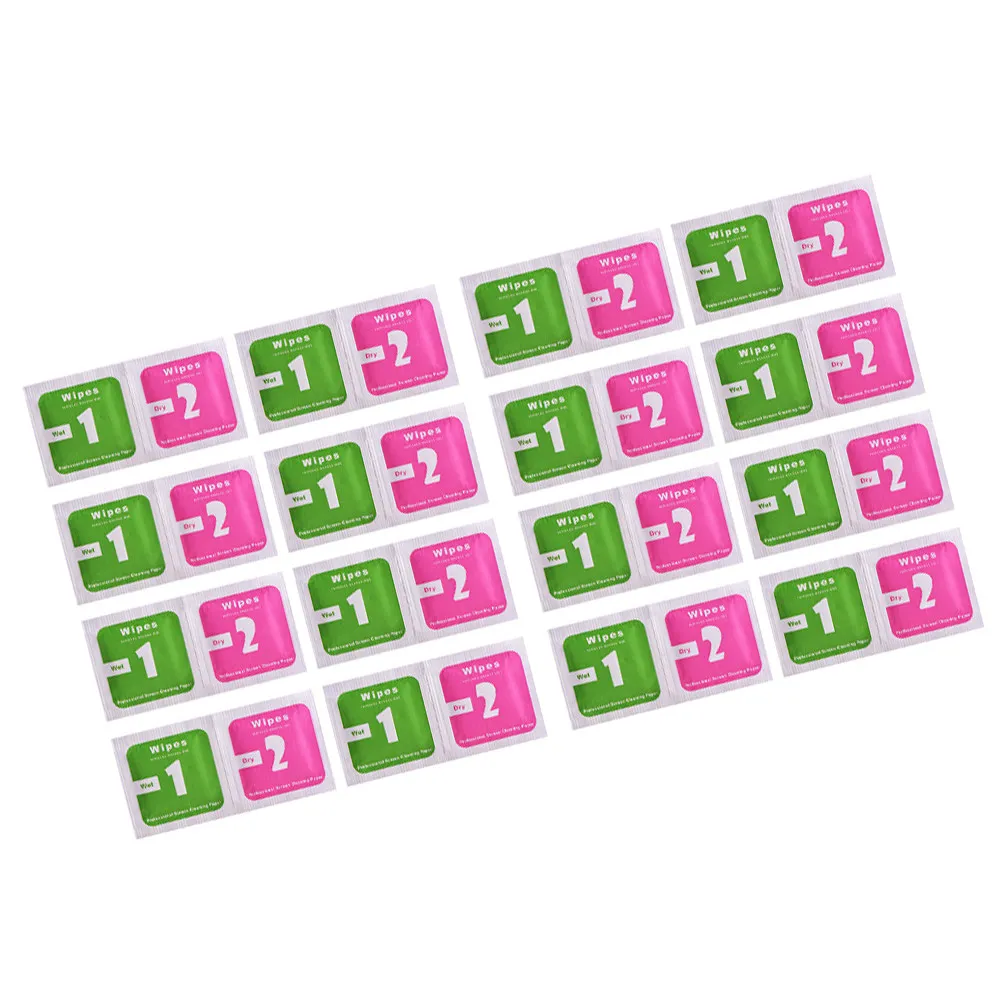 200Pcs Optical Cleaning Kit for Screens Phones Tablets Laptops Glasses Precision Microfiber Cloths Dirt Oil Residue Removal