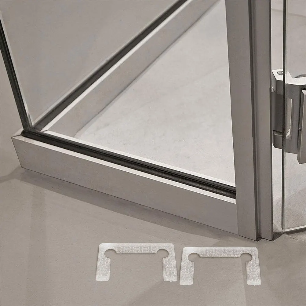 

50Pcs Transparent Shower Door Spacer Pads Rubber Cushion Anti-Slip Glass Door Mesh Gaskets Bathroom Hinge Seal Replacement