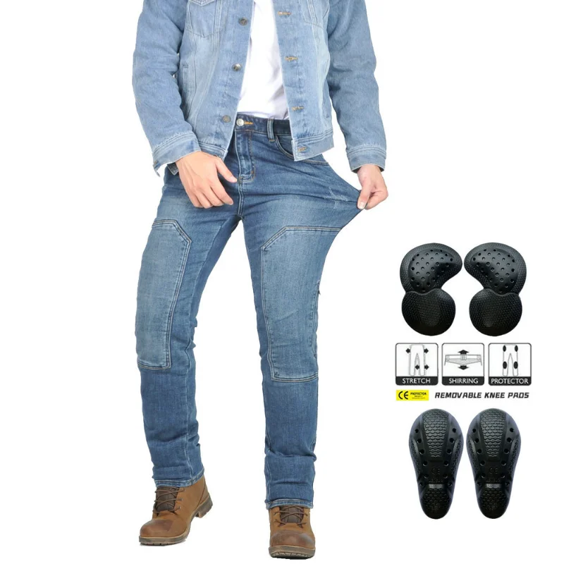 Celana Jeans Motor Pria dengan - Motorcycle Gear Jeans ulasan dan harga