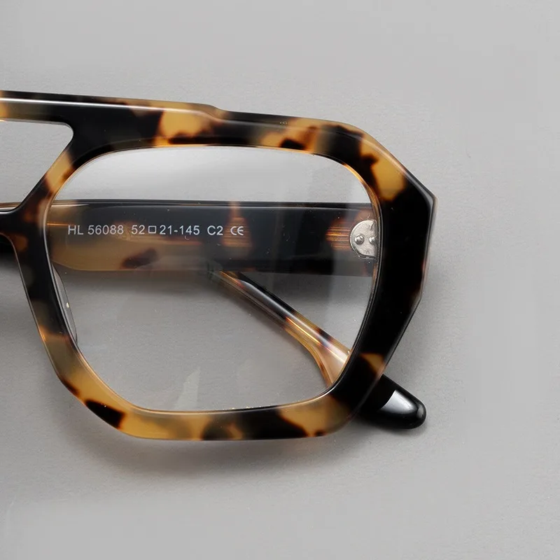 Acetate Eyeglasses Frame Men Hand Made Blue Light Blocking Myopia Lenses Women Glasses Frames Prescription Myopia Eyeglasses