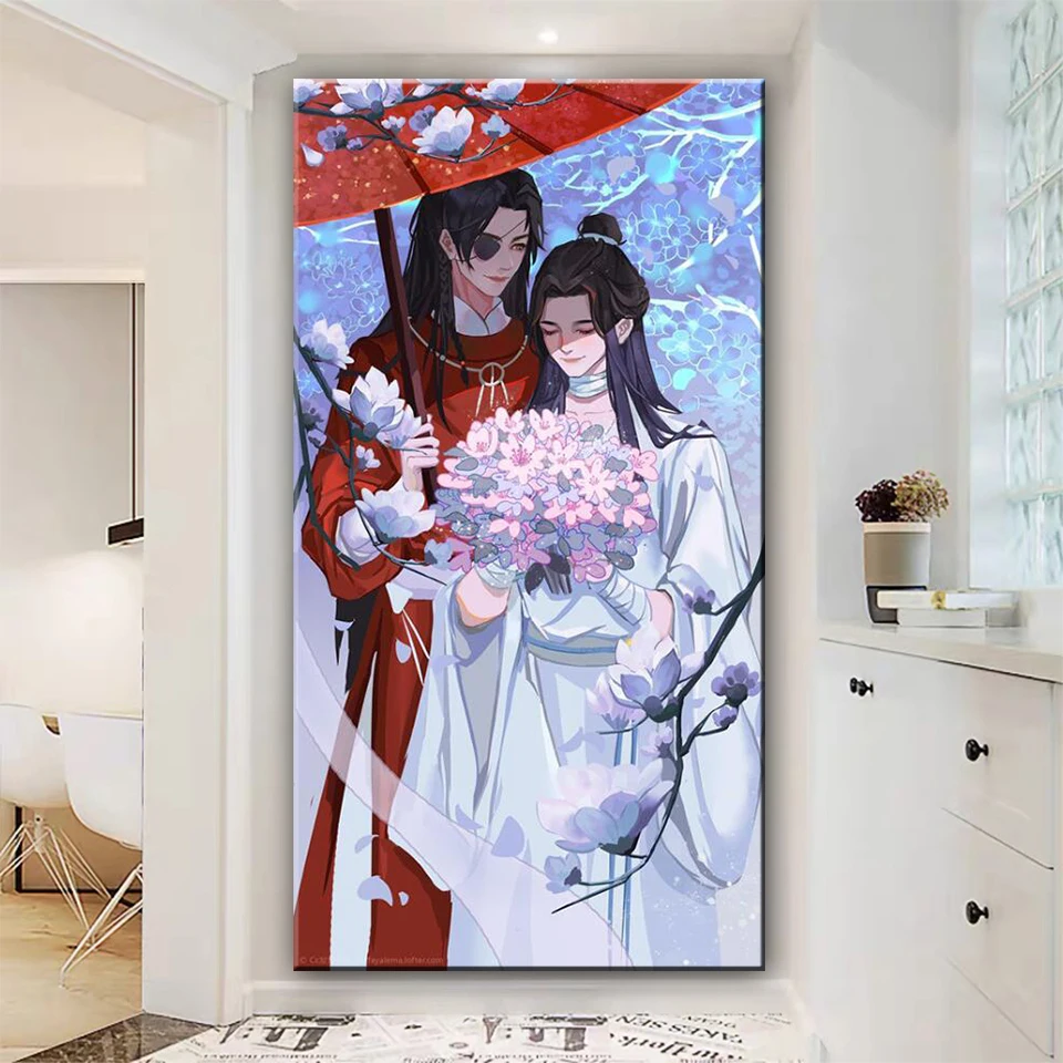 Chinese Anime Mo Dao Zu Shi Diamond Painting 5D DIY Rhinestone Embroidery Mosaic Love Picture Full Square Drill Cross Stitch A12