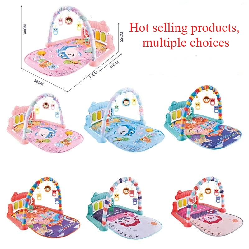 

jouets Harmonium musical de 0 à 36 mois,Support de gymnastique pour bébé, tapis de jeu de Piano pour nouveau-né