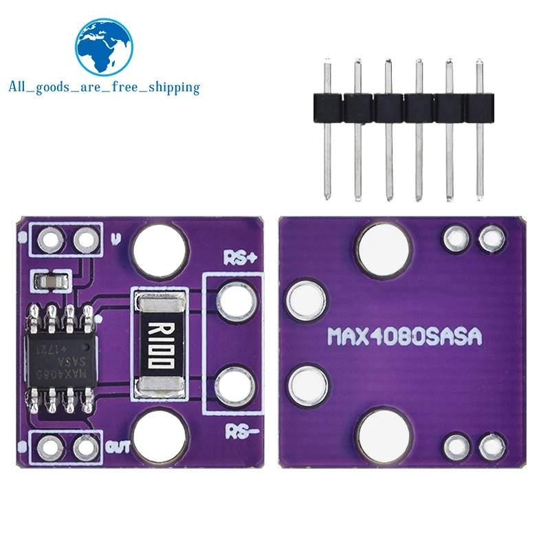 TZT MAX4080 MAX4080SASA Current Module Current Sense Amplifier Detector Module High Precision 4.5V 190uA For Arduino