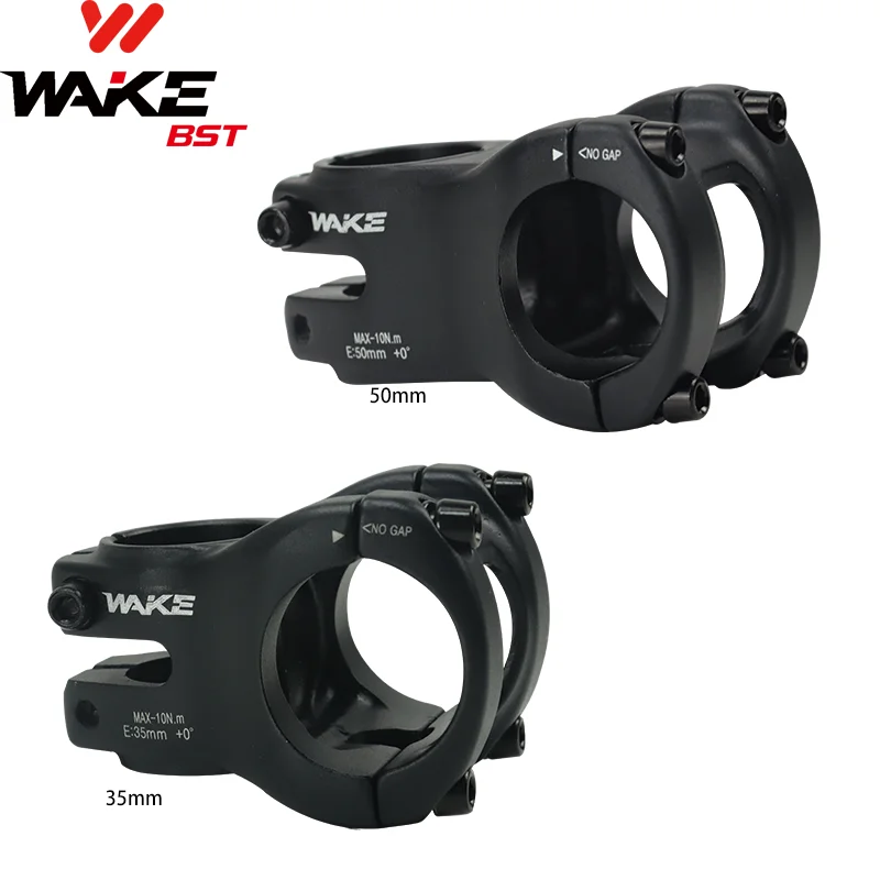 Wake MTB Mountain Bike Power Stem Handlebar Diameter 35mm Ultralight High-strength Bicycle Accessories for BMX Cycling Road Bike