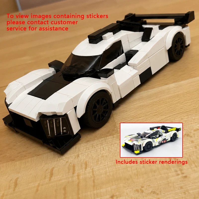 

Speed Racing Car Model MOC Building Bricks 9X8 WEC IMSA Le Mans Modular Technology Children Holiday Gifts Assemble Toys Suit