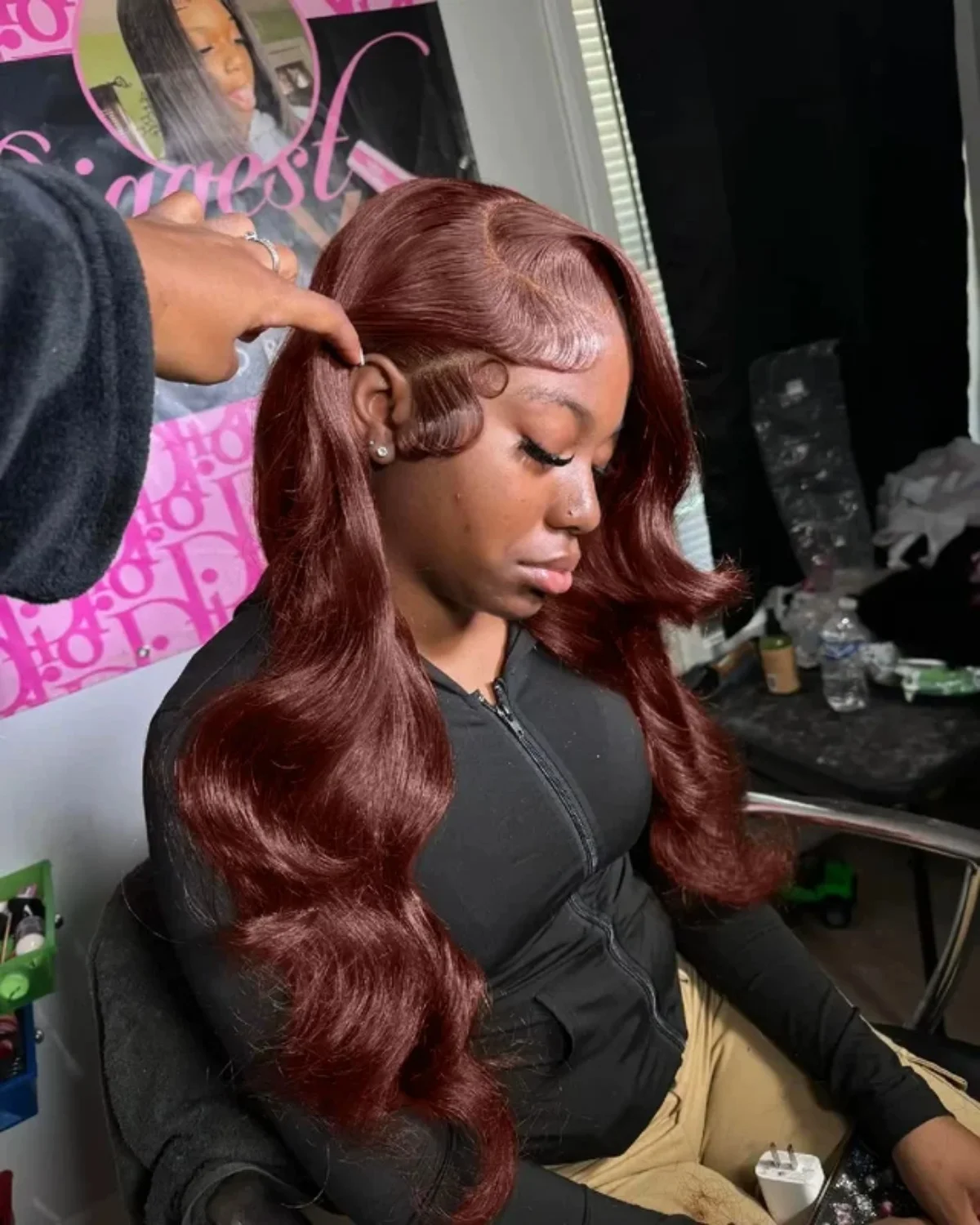 13x6 Body Wave Lace Front Human Hair Wigs 22 30 Inch Chocolate Brown Brazilian Hair Pre Plucked 200% Density HD Lace Frontal Wig For Women Daily Wear