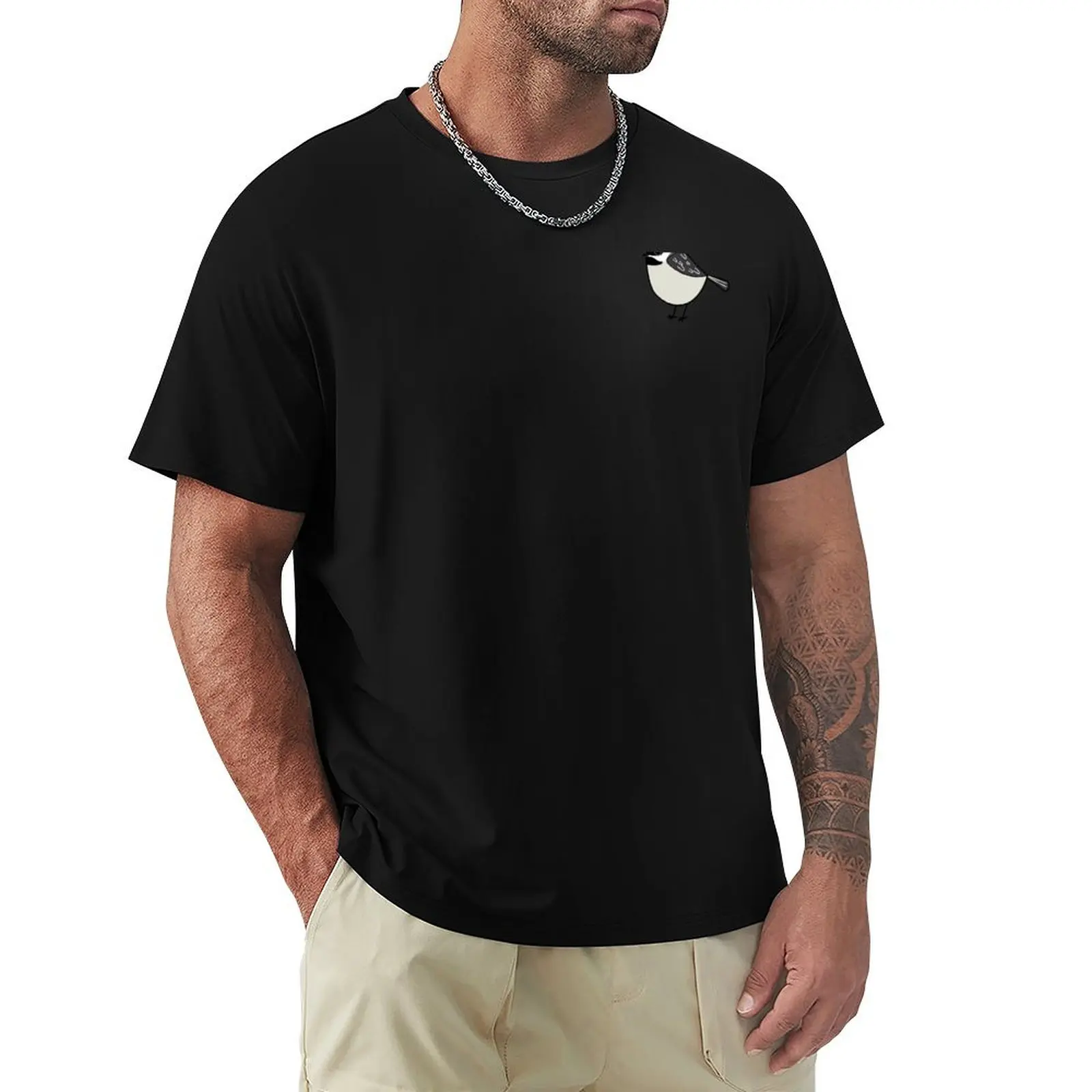 

Black-Capped Chickadee T-Shirt summer 2025 man clothes sweat shirts, men