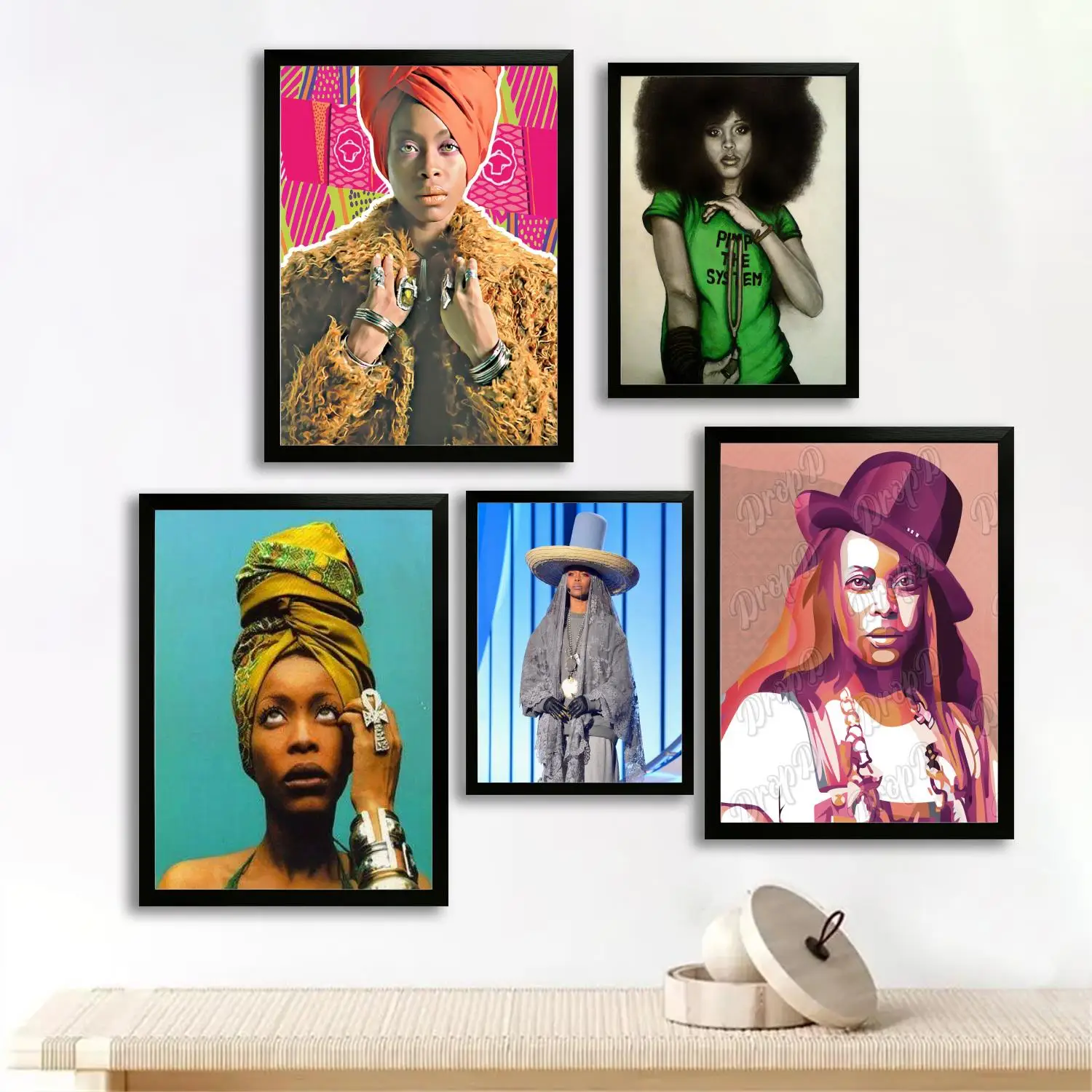 erykah badu Canvas Art Poster and Wall Art, Picture Print, Modern Family Bedroom Decor,Decorative painting