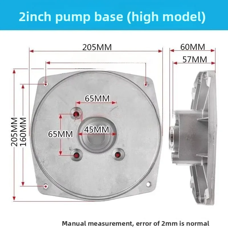 For Water Pump, Pump Accessories 2 Inch/3 Inch 170F Pump Seat, Pump Cover, Base Connection