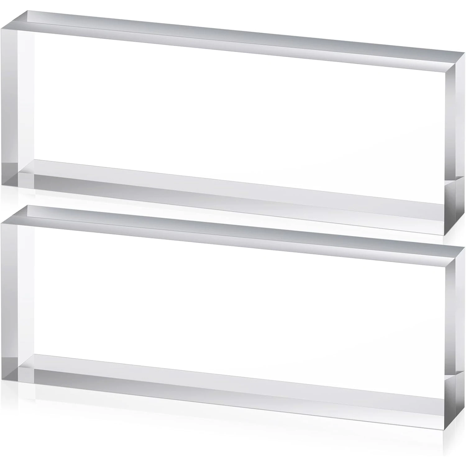 1pcs Transparents Square Acrylic Stick Bar, Clear for DIY Craft, Display Stand, Polished Edges, Multiple Sizes