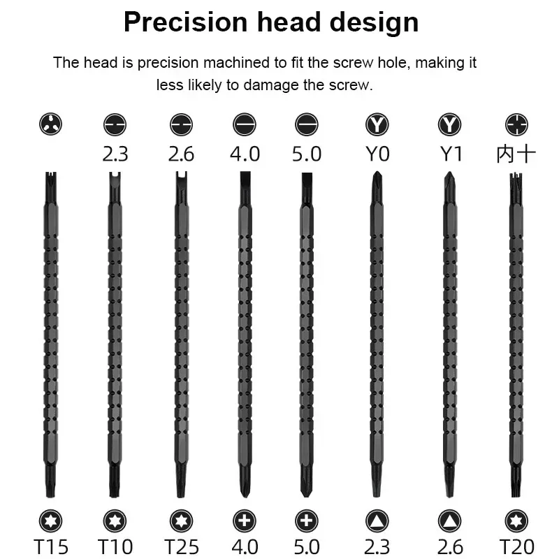 Precision Cross Double Head Multifunctional Maintenance Manual Tool 13/17 in 1 Magnetic Screwdriver Set