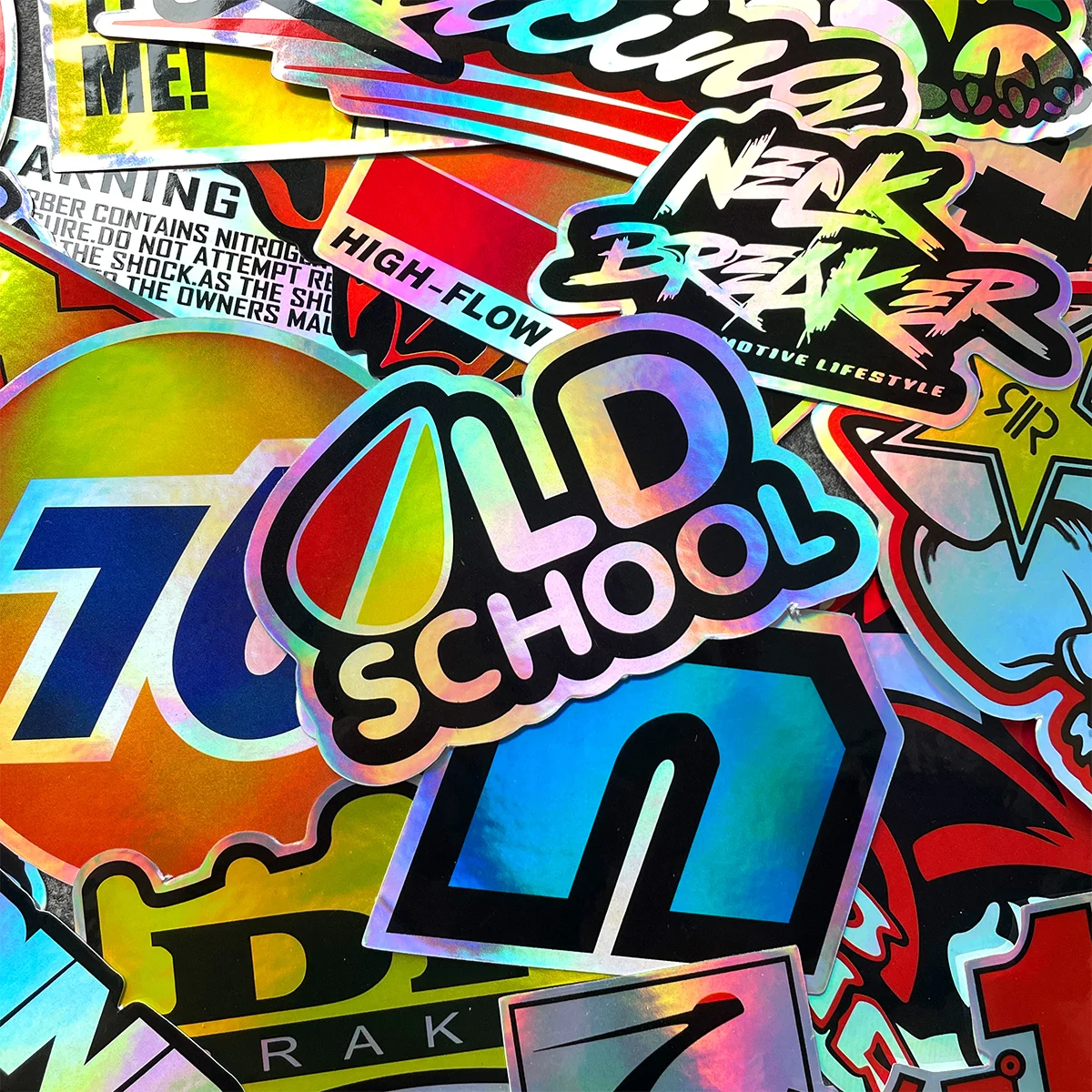 40PCS/Lot Random Motorcycle Stickers Car Bike Helmet Tank Racing Sponsor Logo Accessories Decals For Yamaha Kawasaki Voge CFMOTO