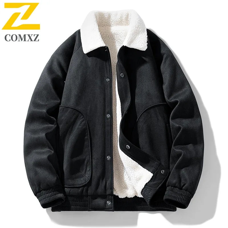 

COMXZ Korean Style 2025 Padded Jacket Men Camping Comfort Parka Coat Everyday Use Cold Proof Winter New Men Windbreaker