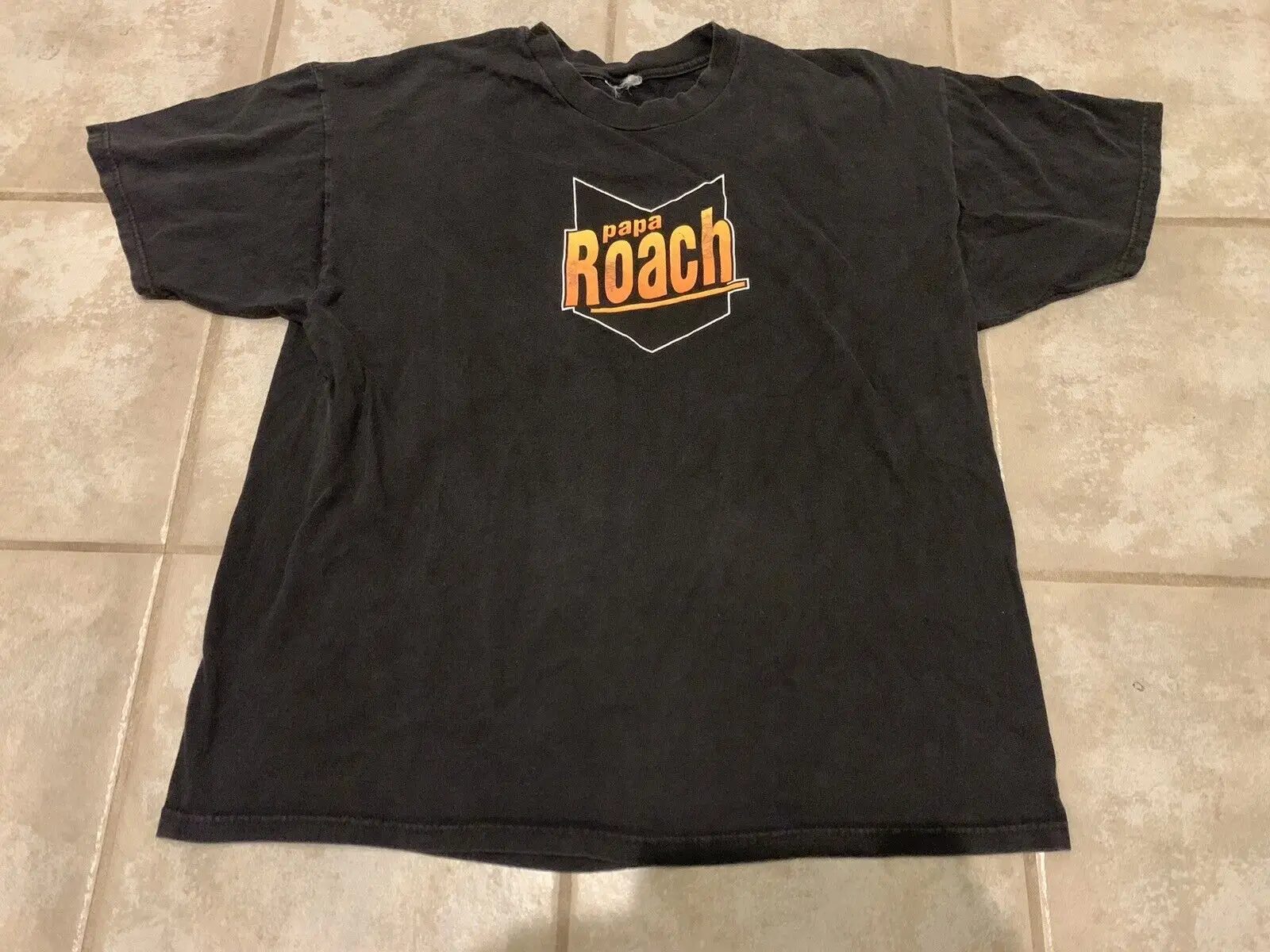 Vintage Papa Roach T Shirt Xl Raid Band Signed Rare Metal Rock Y2K 2000S Numetal