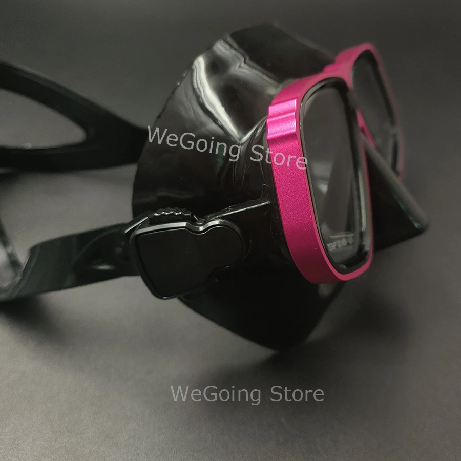 Professional Low Volume Freediving Glasses Mask Similar Apollo Aluminium Alloy Scuba Mask with Wet Diving Tube Set