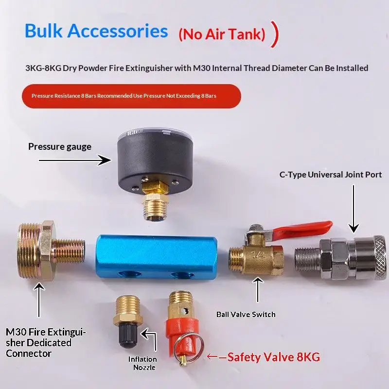1Pcs Portable Mobile Air Compressor Accessories Small Gas Storage Tank Pressure Adapter Reformed Inflatable Cylinder