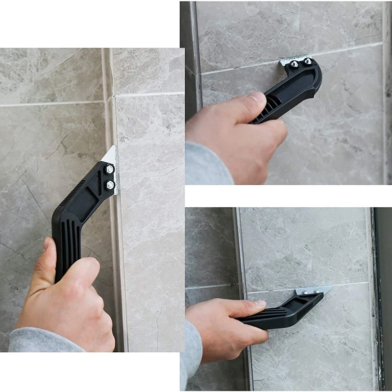 그라우트 제거기 그라우트 스크래핑 갈퀴 도구, 텅스텐 카바이드 헤비 듀티 타일 그라우트 갈퀴 도구, 8 여분 날 포함, 4 개