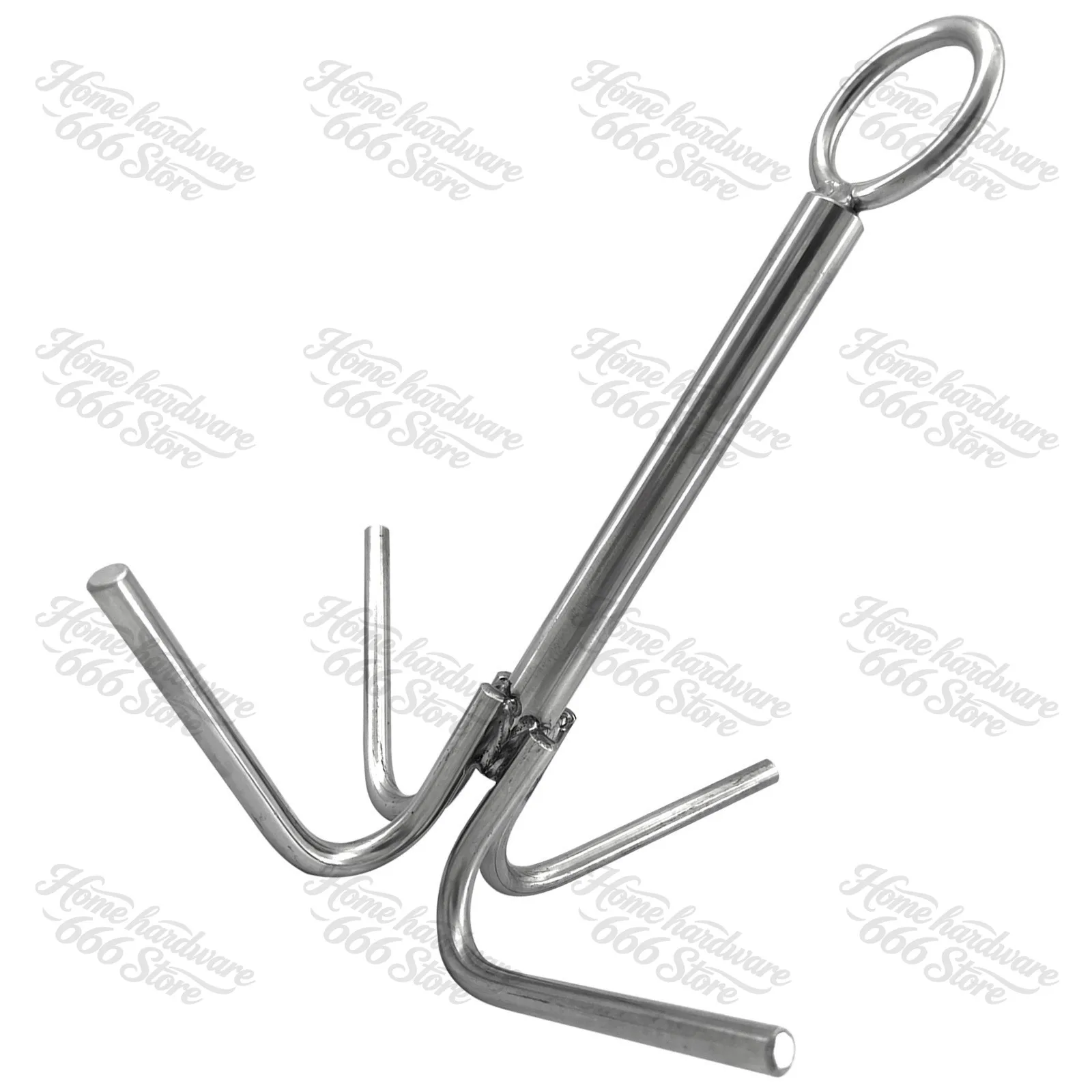 Stainless Steel 4 Four-claw Anchor, Multi-claw Anchor, Marine Grappling Hook, Marine Yacht, Hardware Accessories
