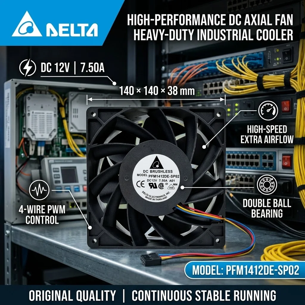 For DELTA FFB1424VHG DC 24V 1.50A 14038 140x140x38mm 4-Pin PWM Dual Ball Bearing Violent Welder Server Inverter Case Cooler Fans