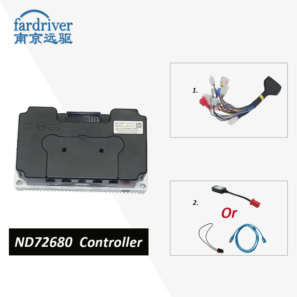 FARDRIVER ND72680 High Power Electric Motorcycle Controller 680A BLDC Programmable with bluetooth For 4-6KW QSMotor