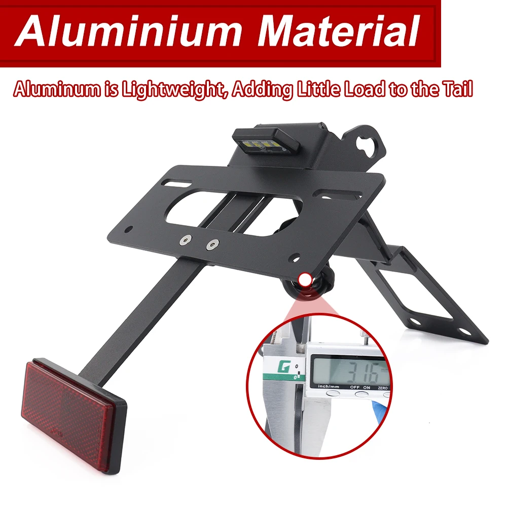 Motorcycle License Plate Holder Rear Tail Tidy Fender Eliminator Hypermotard 950 2019 2020 2021 2022 2023 2024 2025 For Ducati