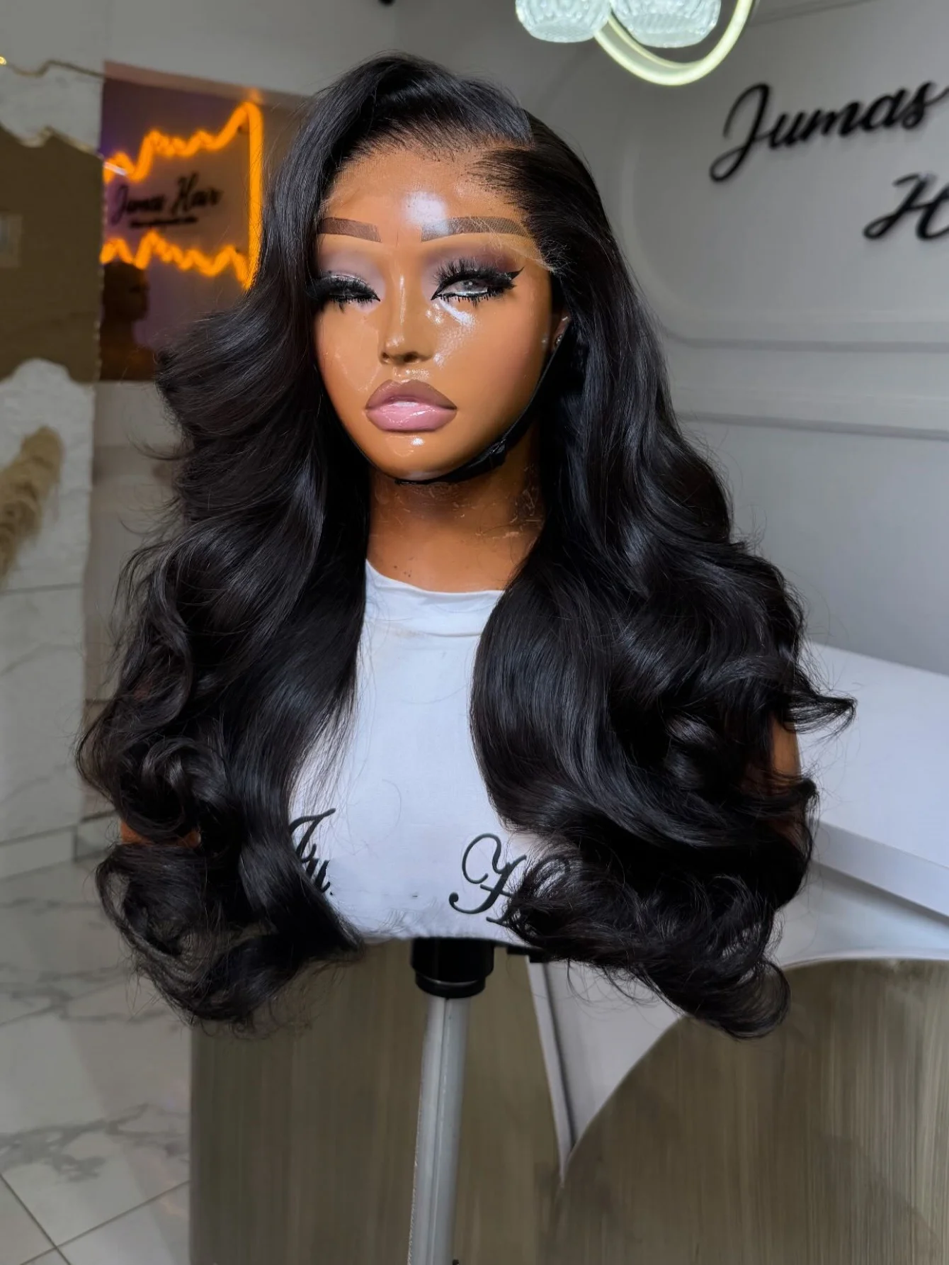 

Бразильский парик с HD-основой и волнистыми волосами, 38-40 дюймов, плотность 200%, предварительно сформированный, с эффектом baby hair, 13x4, с ресничками по краю, с эффектом свободной волны