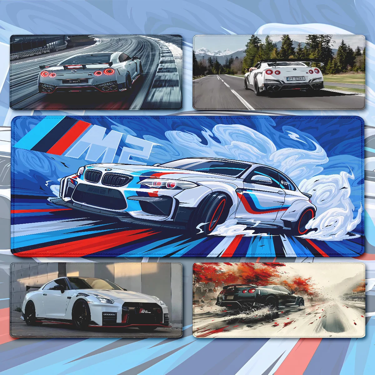 Rally Sports Racing Car Speed Drift GTR Race Car Vehicle XXL mouse pad Large Computer Laptop Non-slip Keyboard Desk Mat mousepad