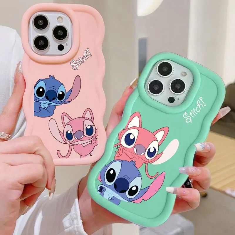 Cute Couple Looking Stitch Case for Huawai Honor 90 Lite X9A X8A X7A X9B X8B X7B X8 X6 Nova 3i Y70 P40 Lite Y9 Prime 2019 Cover