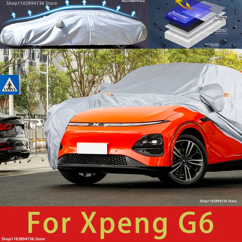 

For Xpeng G6 Outdoor Protection Full Car Covers Snow Cover Sunshade Waterproof Dustproof Exterior Car accessories