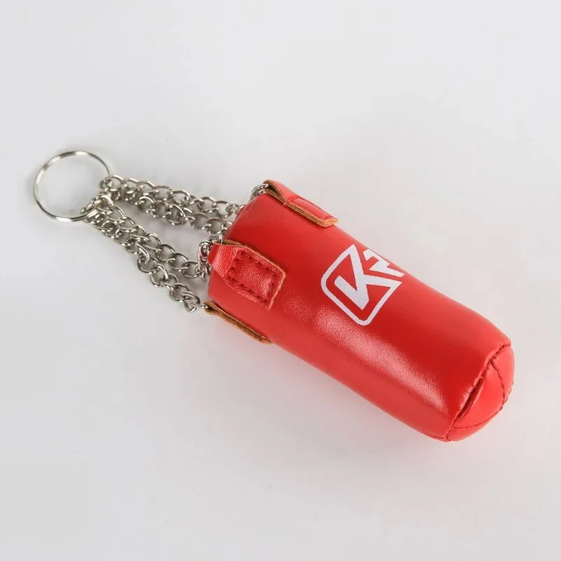 Mini Sandbag Key Chain Boxing Gloves Keys Holder Punch Pendant Muay Thai Kicking MMA Taekwondo Targets Key Ring Kid Ornaments