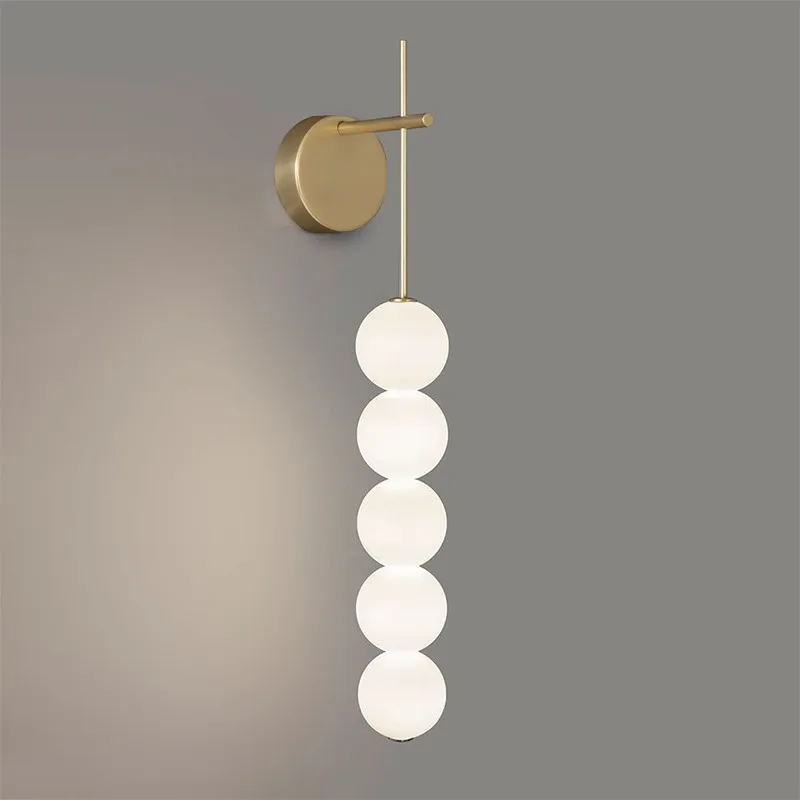 Sugar Gourd Wall Lamp Northern Europe Modern Bedroom Bedside Light Luxury Living Room Stairway Long Shape Decoration