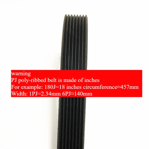 Imagen 2 del producto 125J 130J 140J 150J 160J 170J Micro-V correa multicuña transmisión eléctrica Industrial correa multiconanalada