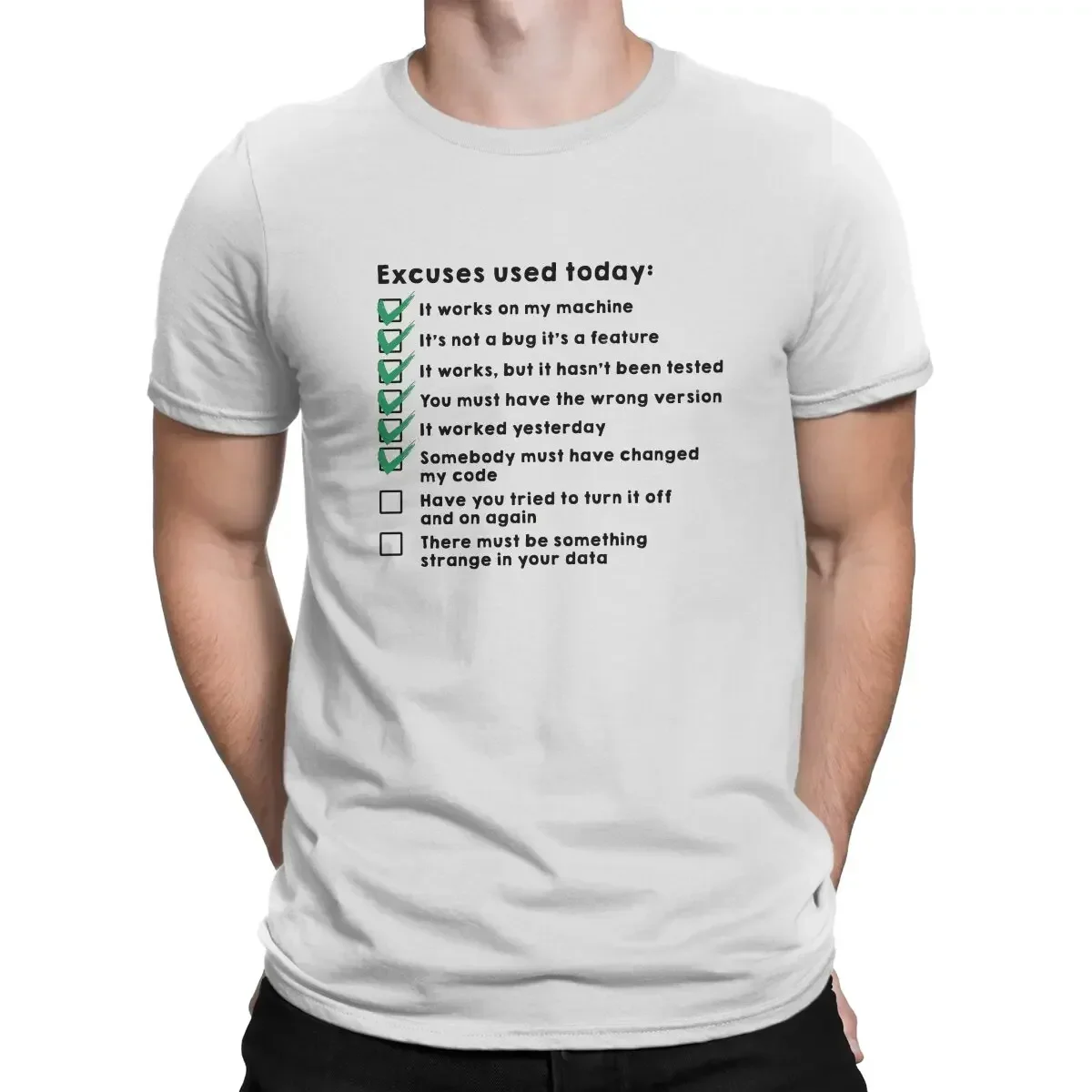 The excuse used today is Kari Computer Code Harajuku Fashion Street wear trendy casual men's women's universal T-shirt