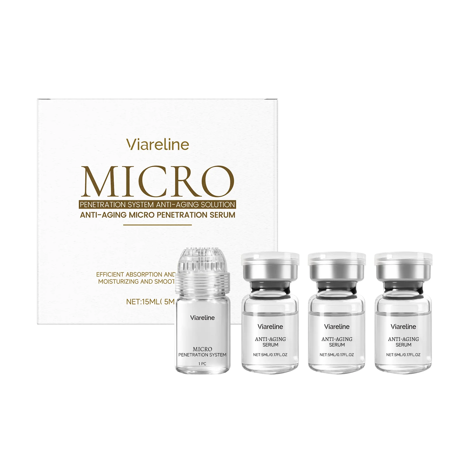 

Facial Roller Set Provides Gentle Daily Care For Smooth, Tender And Moisturizing Facial Skin