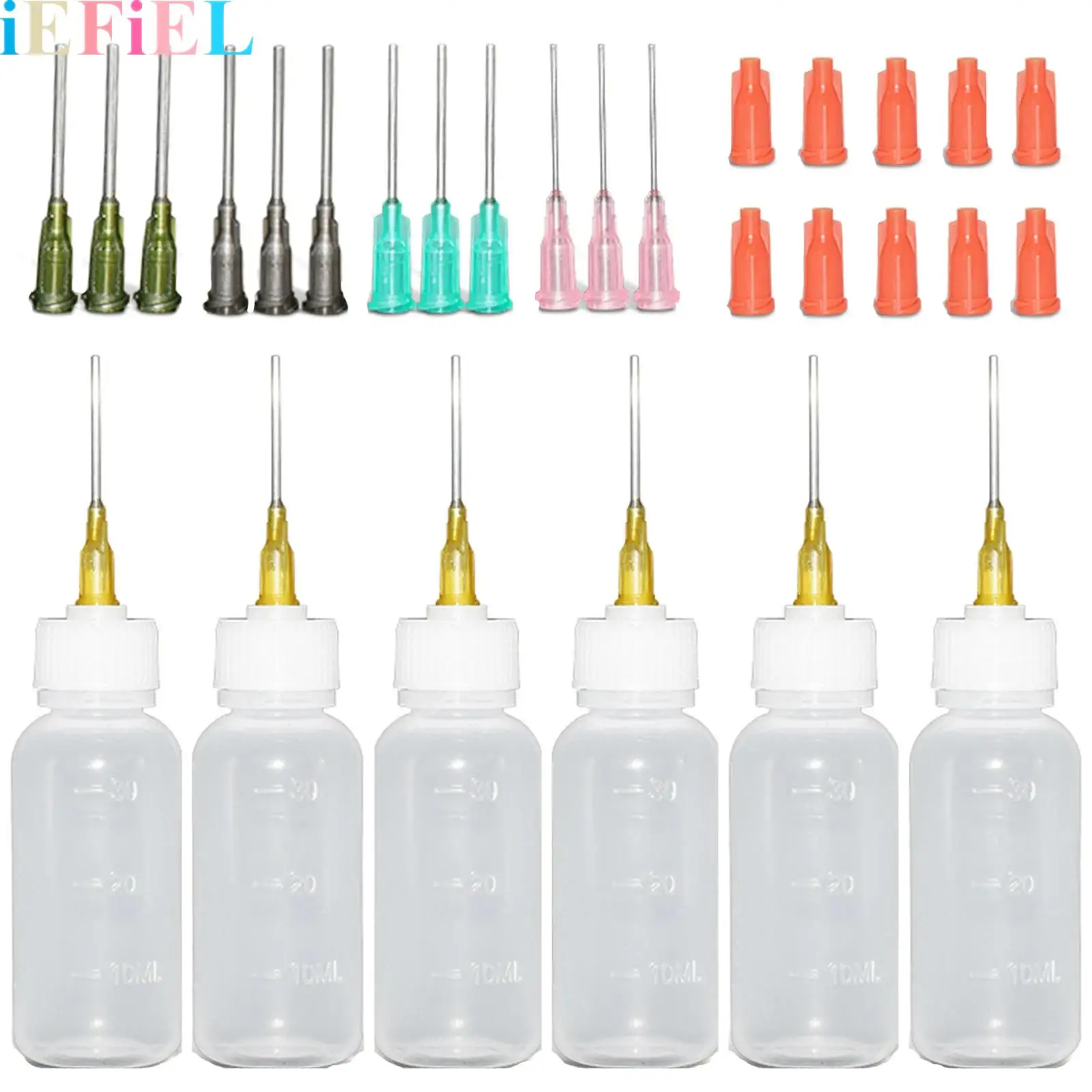 Glue Precision Tip Applicator Bottle Needle Tip Squeeze Bottle Industrial Glue-dispensing Bottle with Needles for Industrial