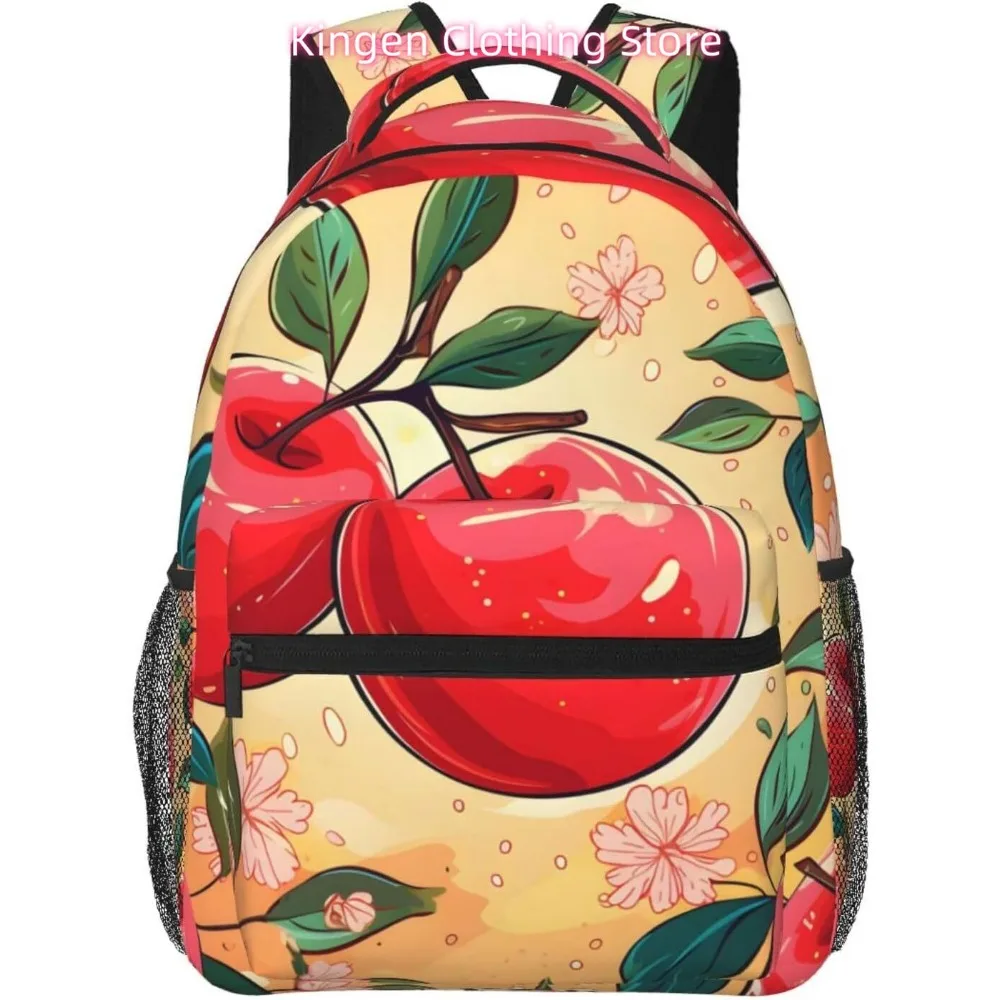 

Сумка для ноутбука «Снова в школу», милые яблоки, легкий рюкзак для ноутбука, легкий многоцелевой дорожный повседневный рюкзак унисекс для колледжа