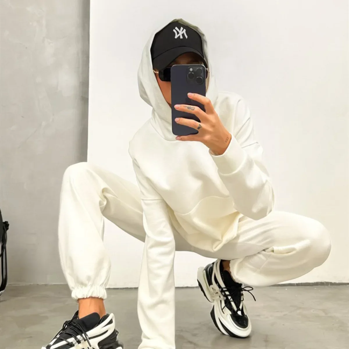 Tracksuit Women Sports Streetwear Pants Two Piece Set Suit Sweatpants Jogging Autumn Jogger Hooded Sweatshirts Matching Sets