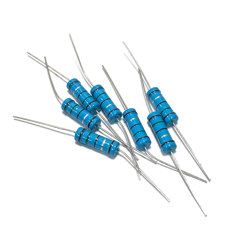 10pcs 3W Metal Film Resistor 1.5R 15R 150R 1.5K 15K 150K 1R5 15 150 Ohm Accuracy 1% Five-Color Ring Resistance 0.1R-910K