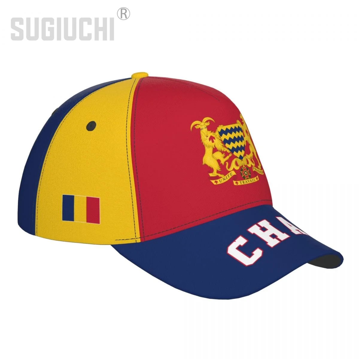 للجنسين تشاد العلم شاديان الكبار قبعة بيسبول قبعة وطنية لمحبي كرة القدم البيسبول الرجال النساء