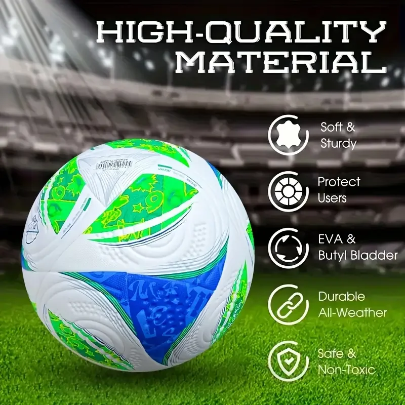 

Newest Soccer Balls Standard Size 5 PU Material High Quality Outdoor Official Match Game Football Training Seamless futbol