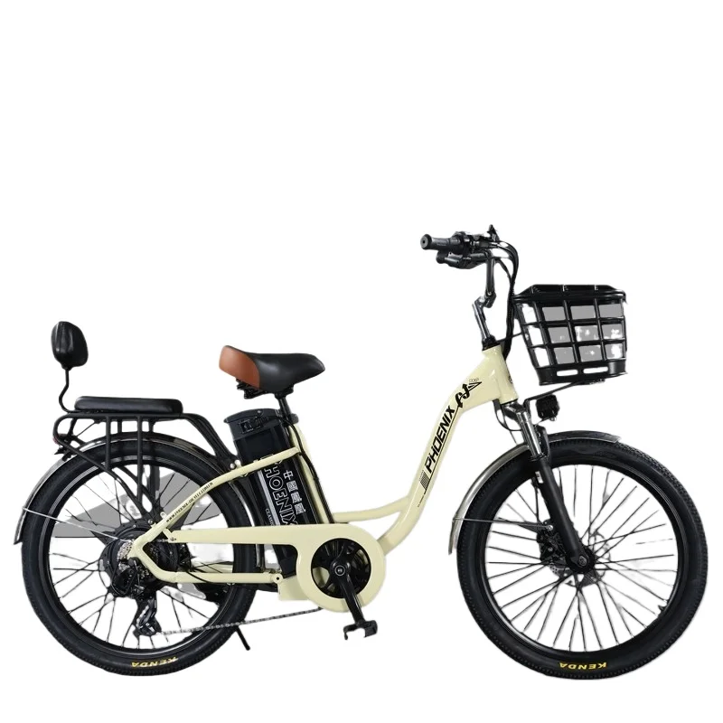 new 24-Inch Variable-Speed Electric Power-Assisted Bicycle - Lithium-Ion Model (for Elderly/Ladies' Commuting)